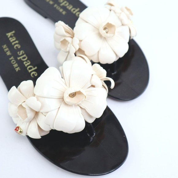 GARDENIA Flower Ladybug Sandals 7 - Picture 1 of 11